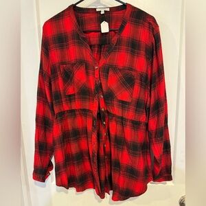 Maurices Plaid Top